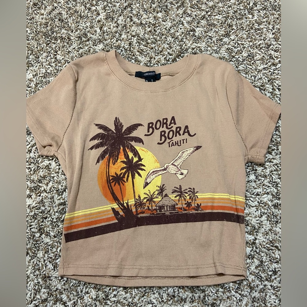 Women’s size small Forever 21 Bora Bora crop top